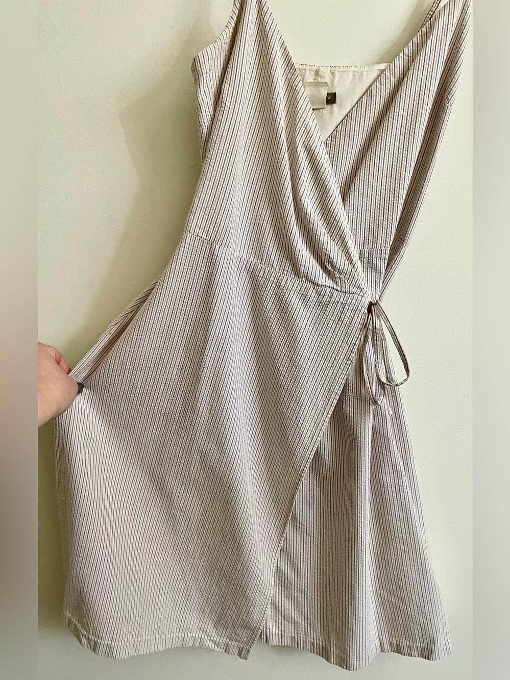 ⚓️ J. Crew Pinstripe Wrap Mini Dress ⚓️